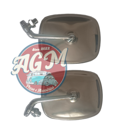 par de retrovisor Kombi clipper em metal inox cromado - Image 7
