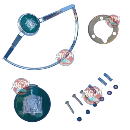 Kit de aro, reparo, anel de contato e botão de buzina do Variant/Karmann Guia modelo cálice com botão verde