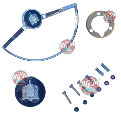 Kit de aro, reparo, anel de contato e botão de buzina do Variant/Karmann Guia modelo cálice com botão preto