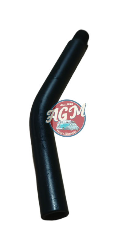 Prolongador curvo do fusca/kombi/variant e derivados com rosca 12 mm preto