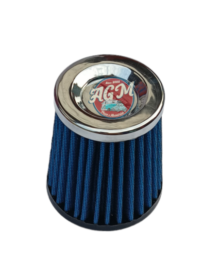 Filtro de ar cônico c/tec 52 mm base de borracha filtro azul para linha aircooled - Image 3