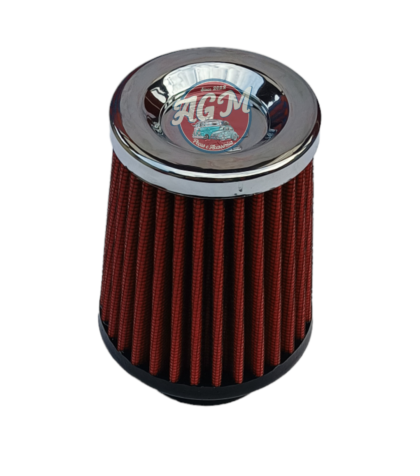 Filtro de ar cônico c/tec 52 mm base de borracha filtro vermelho para linha aircooled motores a ar dupla carburação - Image 8