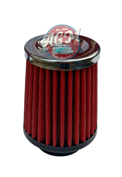 Filtro de ar cônico c/tec 52 mm base de borracha filtro vermelho para linha aircooled motores a ar dupla carburação - Image 7