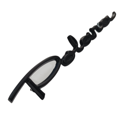 emblema manuscrito POLARA metal preto - Imagem 2