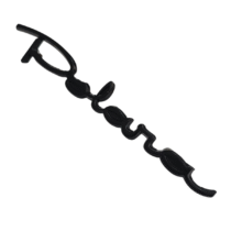 emblema manuscrito POLARA metal preto