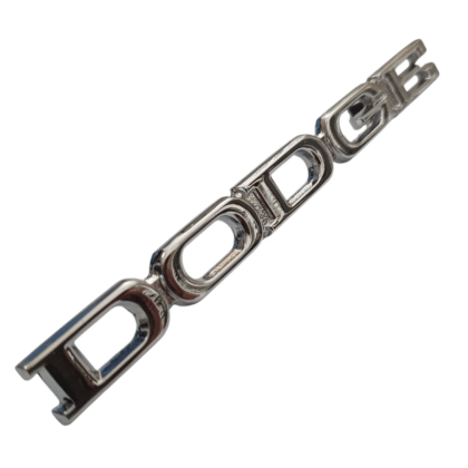emblema lateral escrita dodger metal cromado