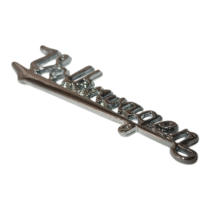 Emblema escrita volkswagen manuscrito painel em metal cromado para fusca e derivados